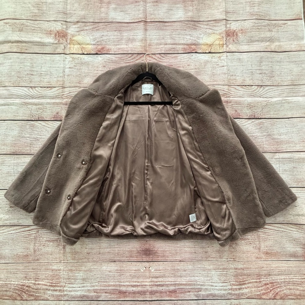 Velvet by Graham & Spencer • Brown Faux Fur Teddy Jacket - Women’s Size Large - Picture 14 of 16